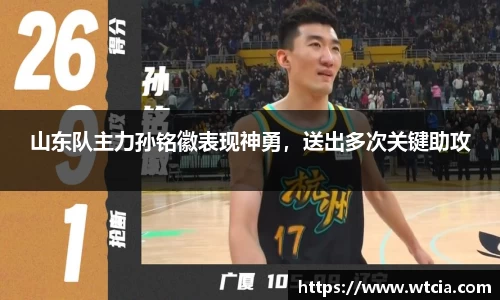 山东队主力孙铭徽表现神勇，送出多次关键助攻